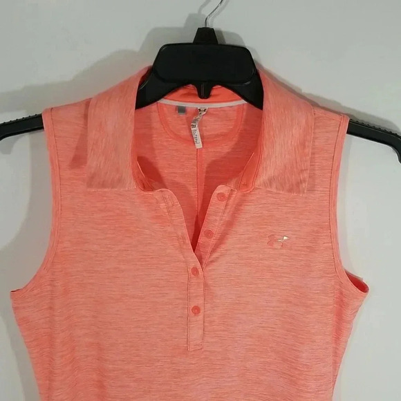 {Under Armour} Women's Sleveless Polo Shirt Size Medium - Picture 4 of 11